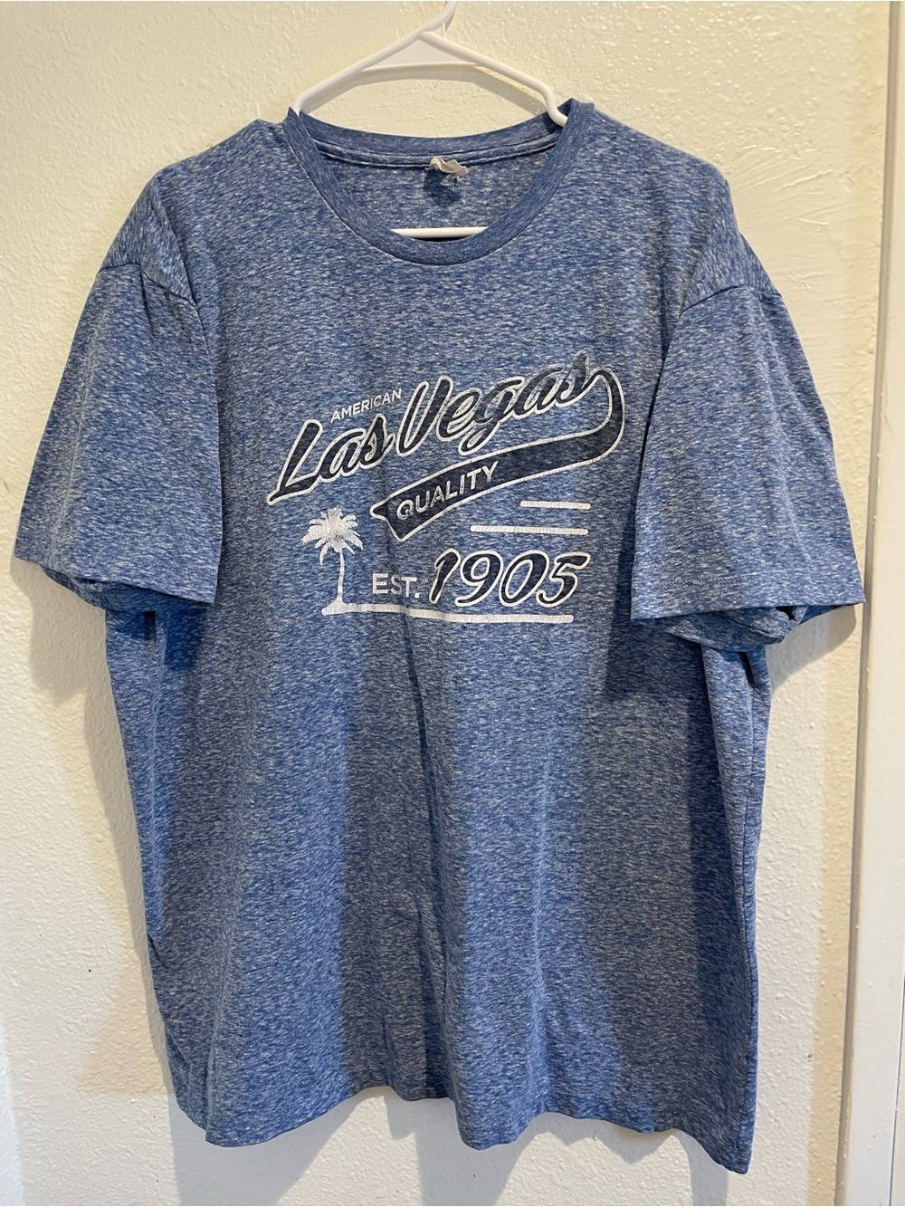 Las Vegas Nevada Souvenir Graphic Tee Pacific Apparel Heather Blue Shirt XXL
